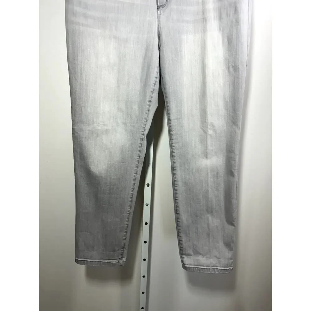 CHICO'S Women's High Rise Cropped Denim Jeans Gray Size 3P/16 Petite